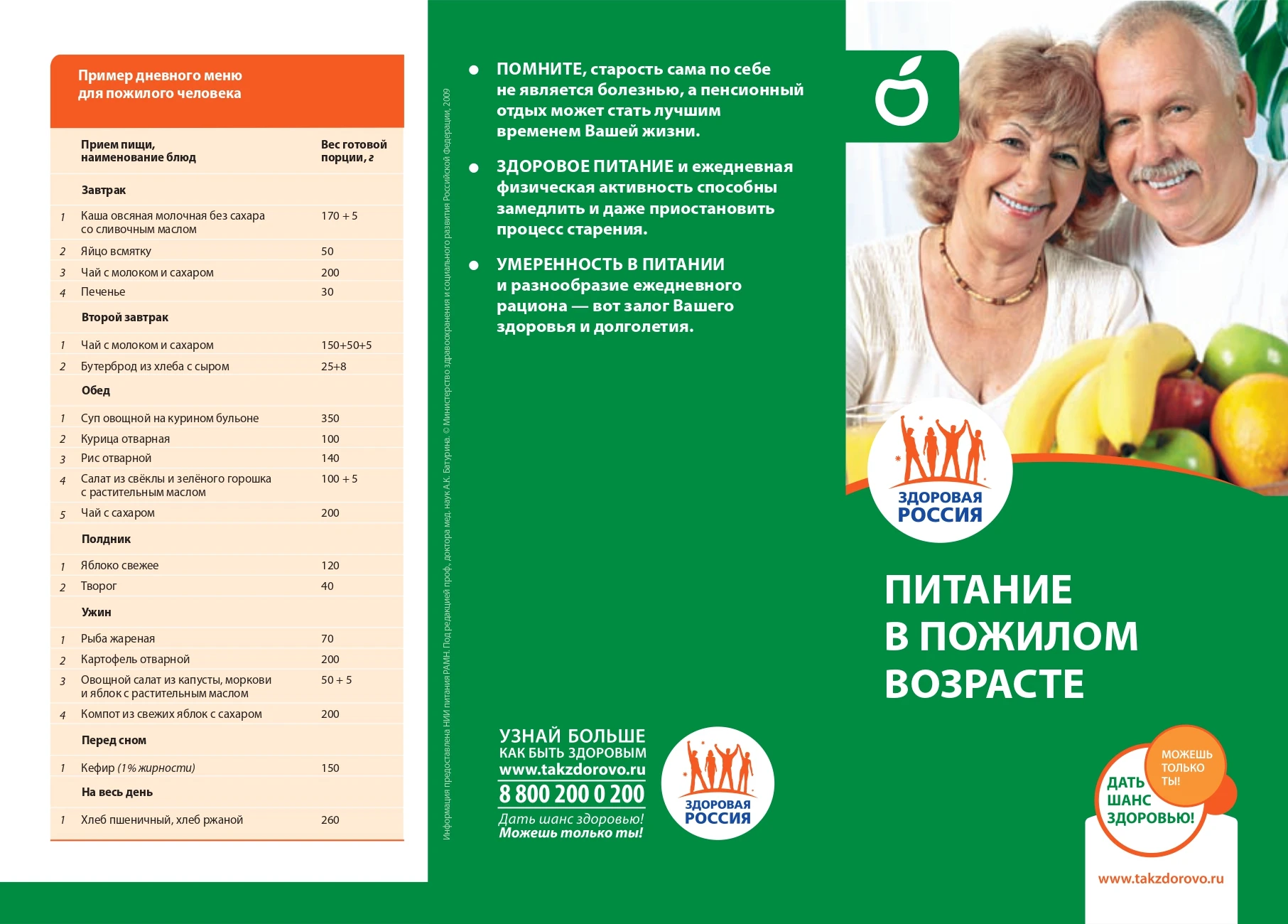 Питание в пожилом возрасте