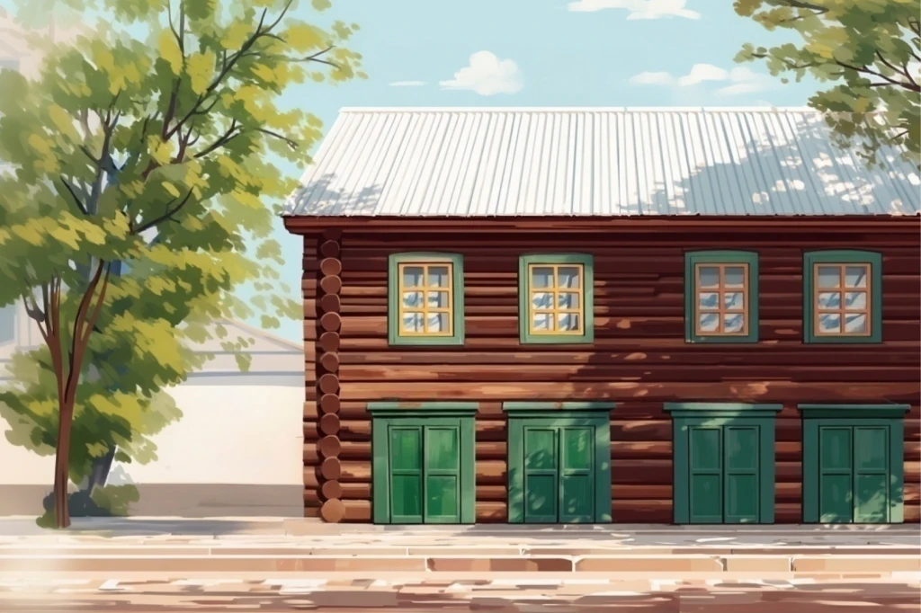 Фёдор Михайлович Достоевский и Дом в Семипалатинске.png