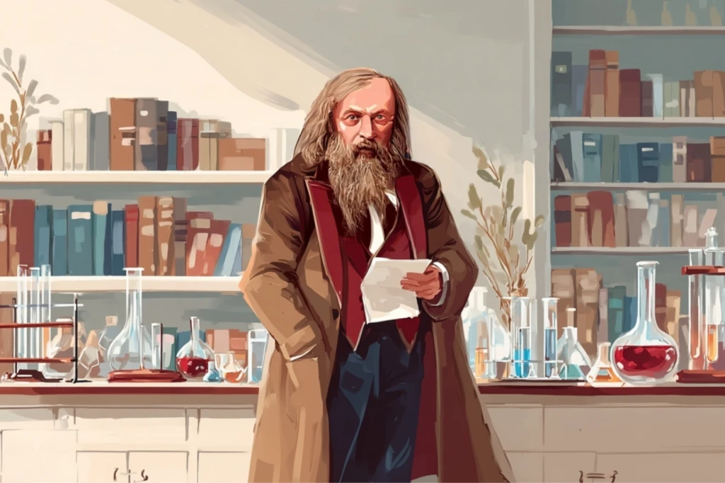 Дмитрий Иванович Менделеев в своем кабинете.png